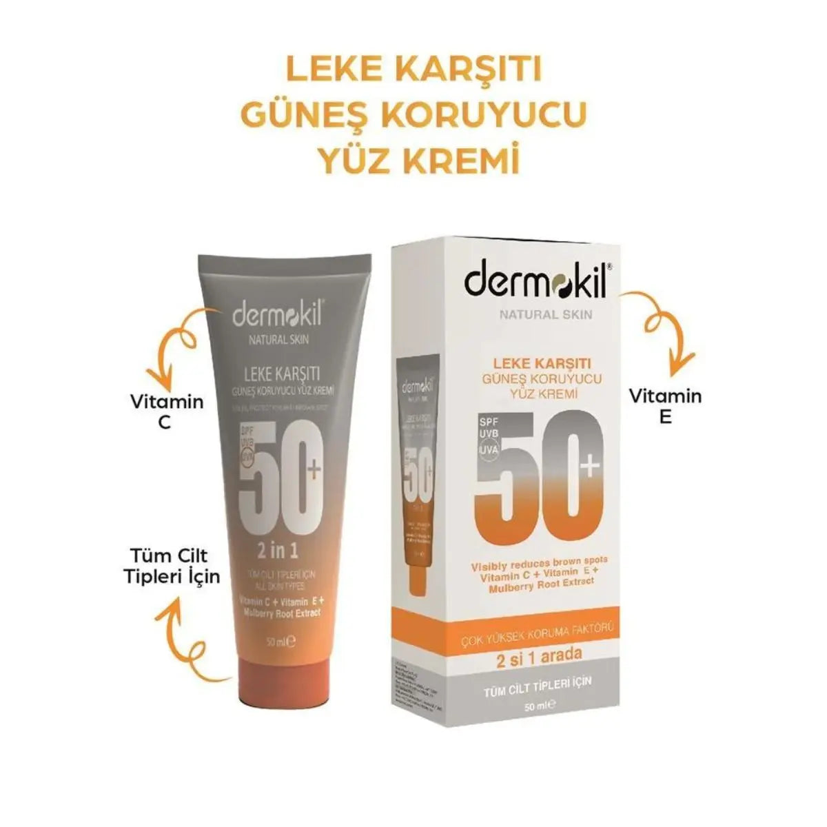 "Anti-Spot Vegan Sunscreen SPF50+ with Niacinamide – 2-in-1 brightening and sun protection stick for face"