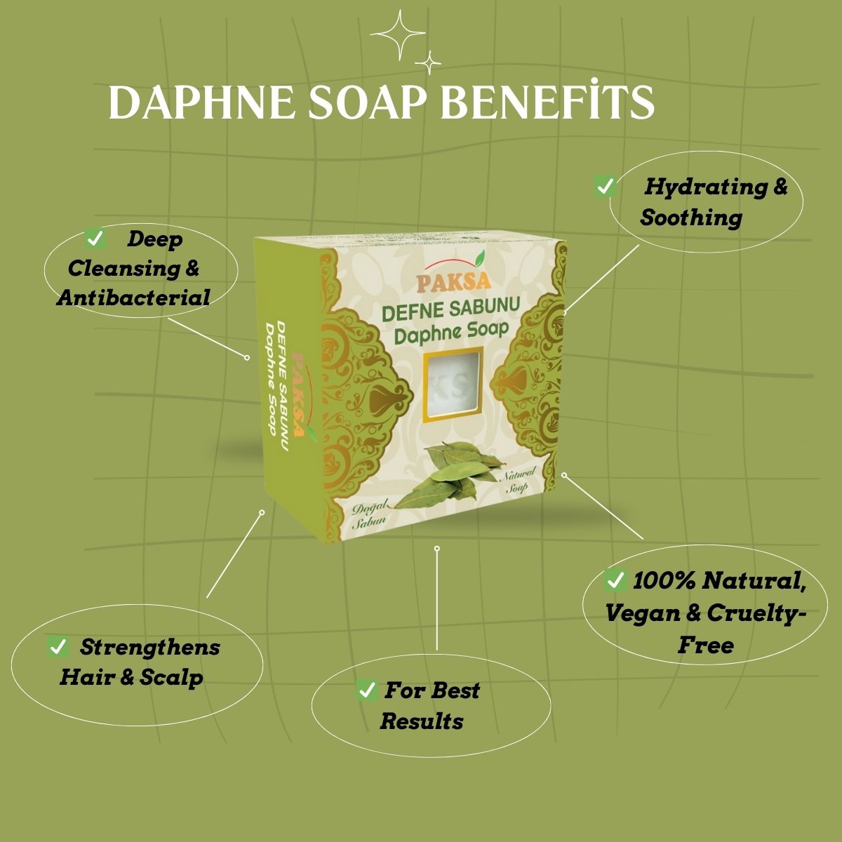 Natural Laurel Soap – Deep Cleansing & Nourishing Care 125 g Cleopatraskincare