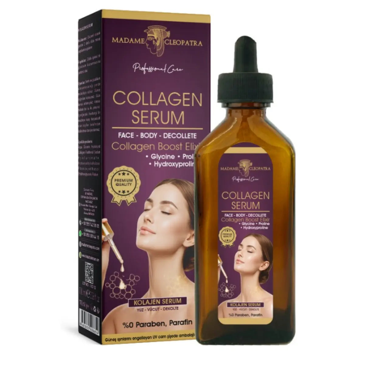 Madame Cleopatra Collagen Serum 100ml | Face, Décolleté & Body