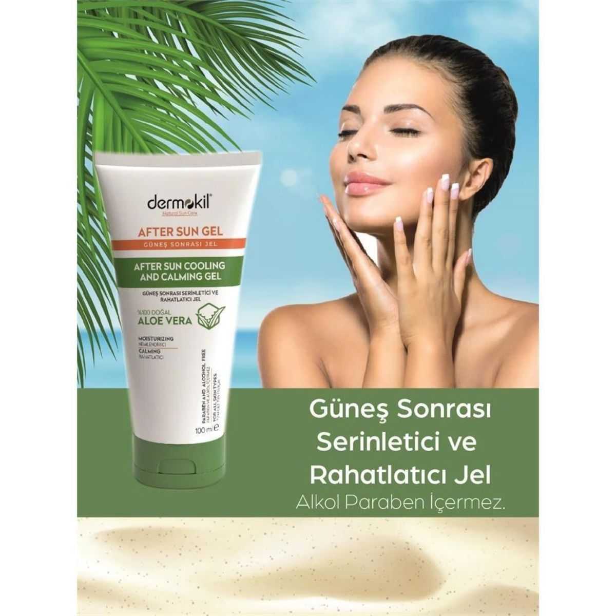 Gel Après-Soleil - Gel Rafraîchissant et Apaisant Après-Soleil 100 ml