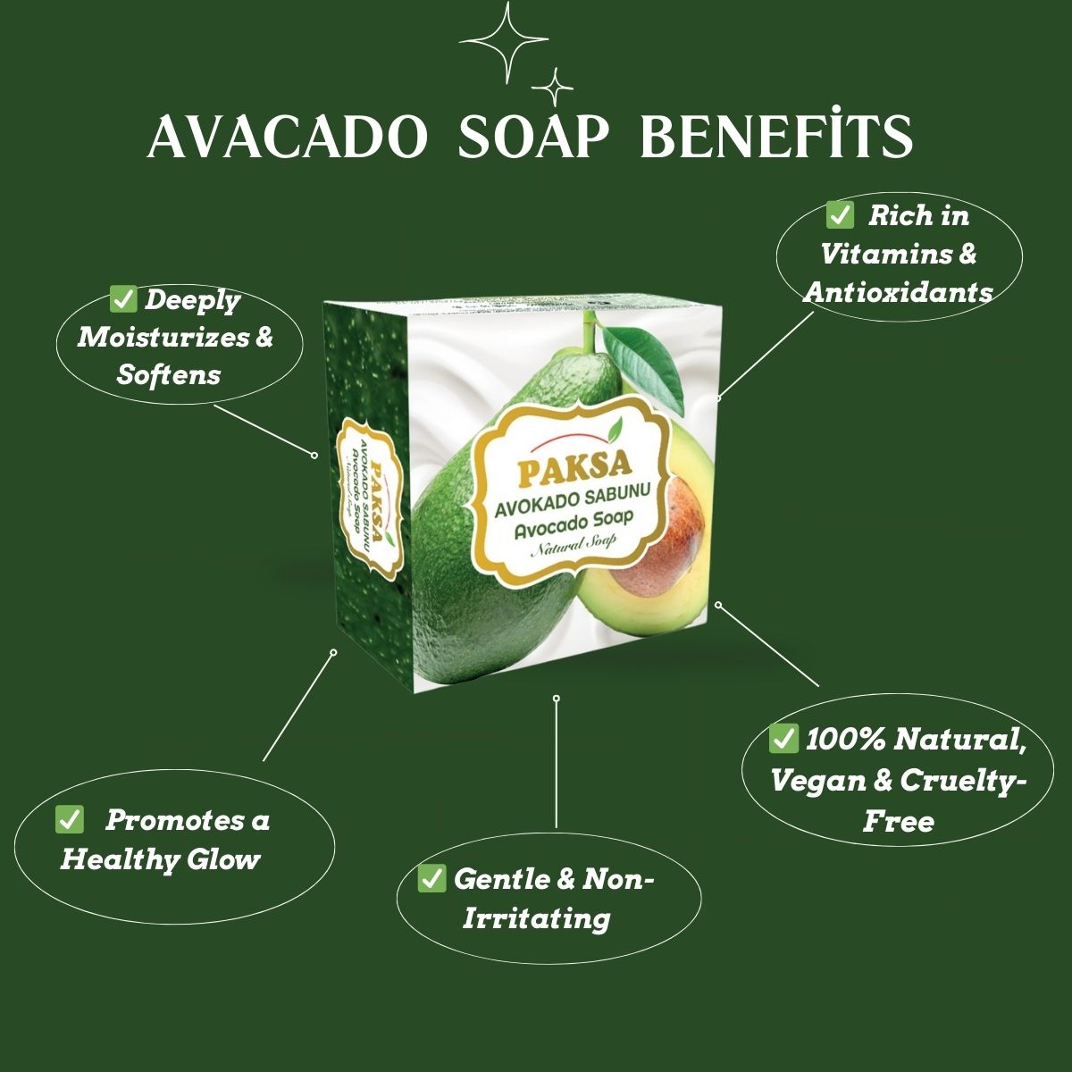 Natural Avocado Soap – Deep Hydration & Skin Renewal 125 g