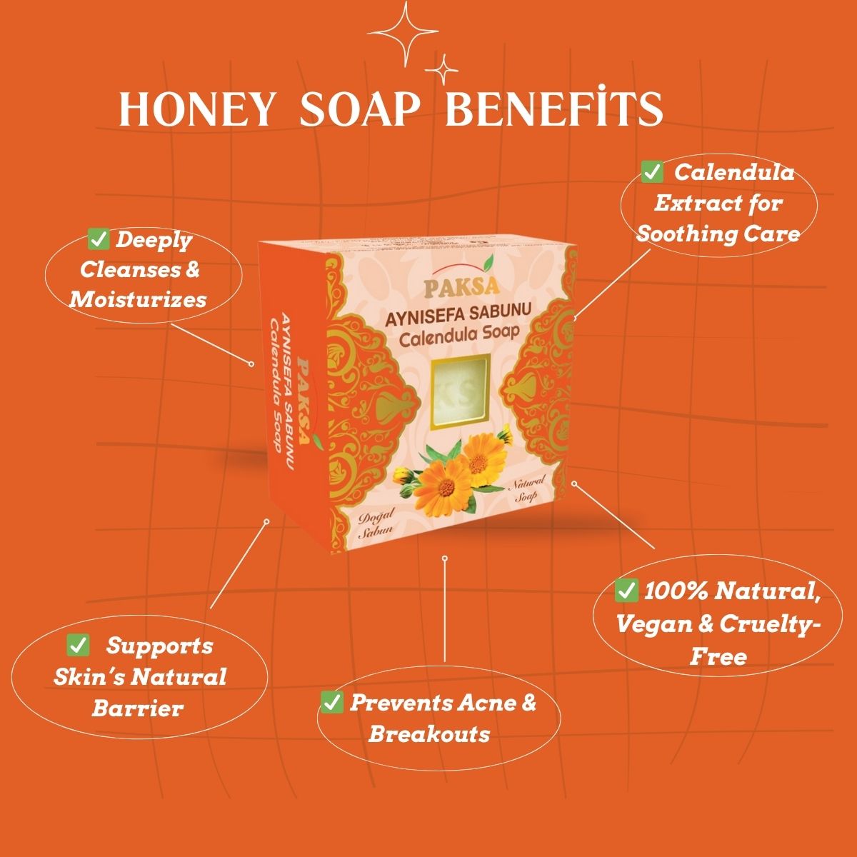 Natural Calendula Soap – Gentle Hydration & Skin Protection 125 g Cleopatraskincare