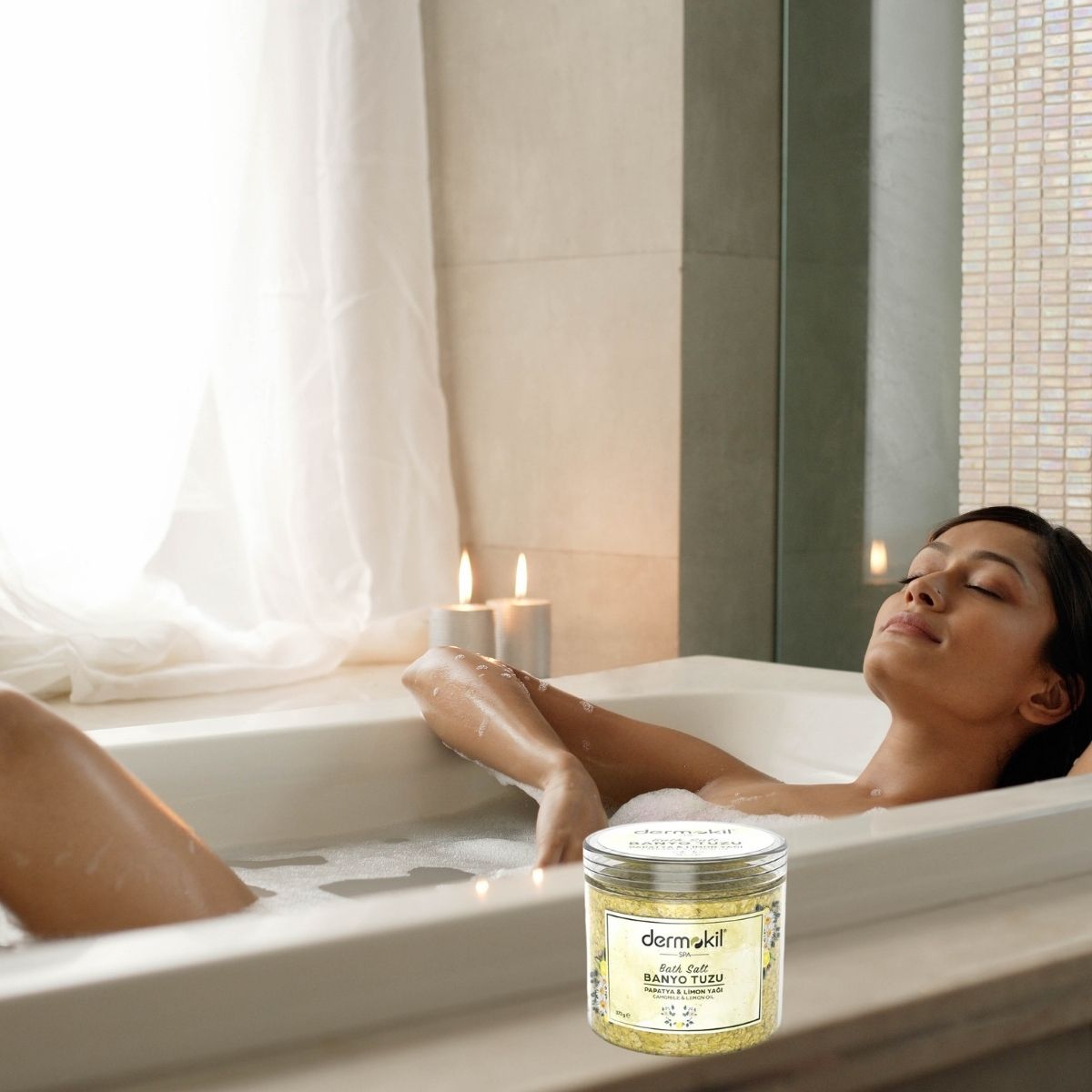 Chamomile and Lemon Oil Bath Salt 300 ml Cleopatraskincare