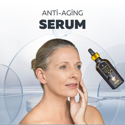 Donkey Milk Serum Oil in glass bottle for soft, glowing skin