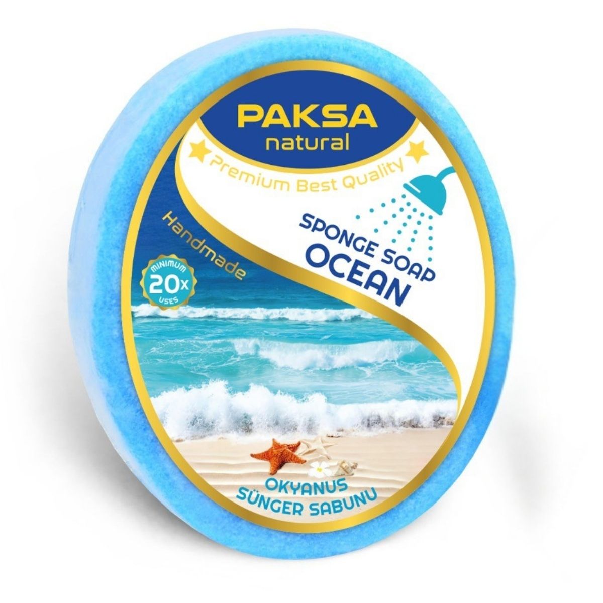 Handmade Ocean Sponge Shower Soap 130 g Cleopatraskincare