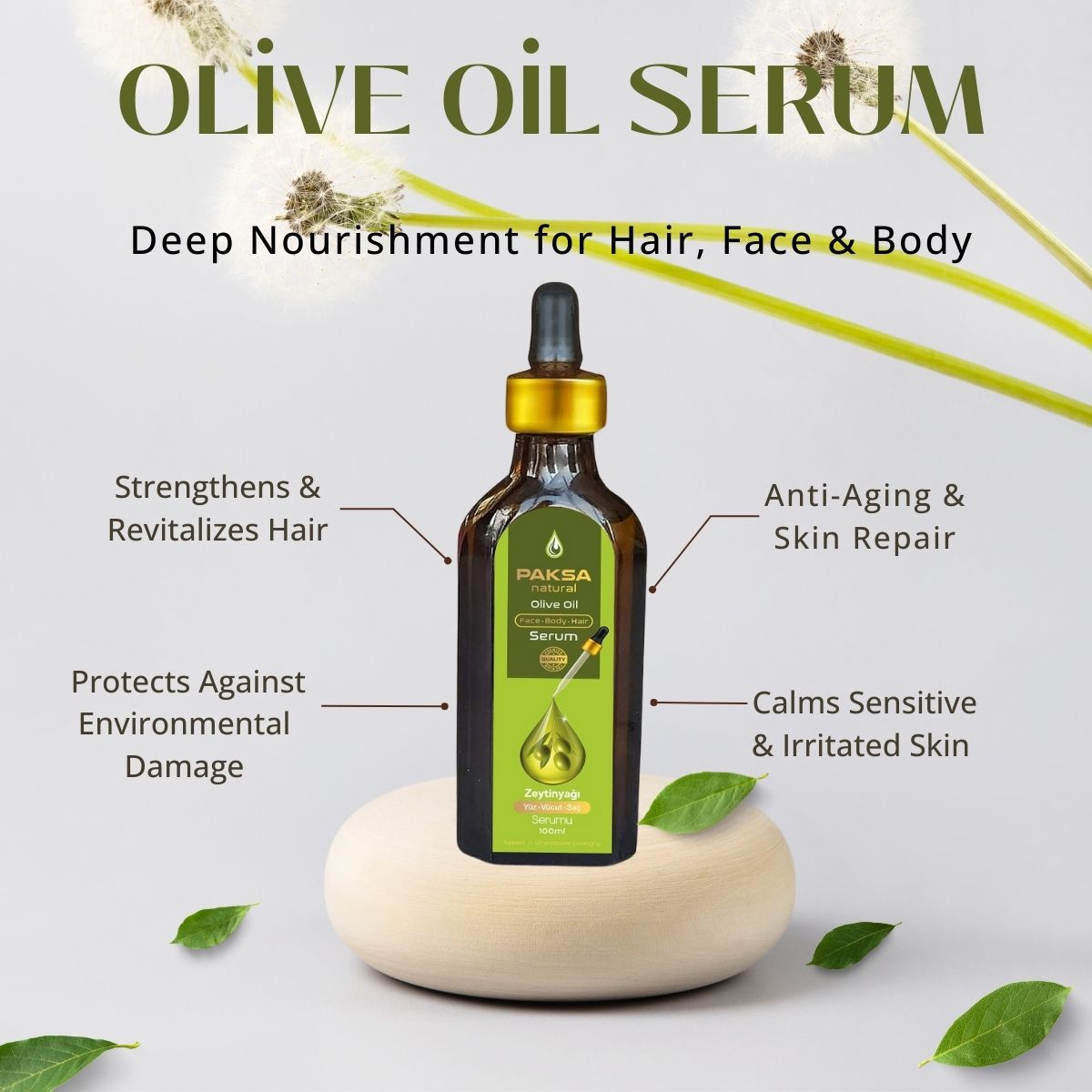 Olive Oil Serum 100ml – Nourishing Skin Elixir