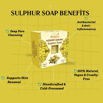 Natural Sulfur Soap – Deep Cleansing, Oil Balancing 125 g Cleopatraskincare