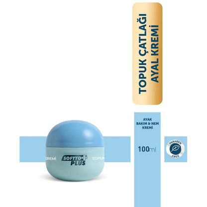 Softto Plus Heel Crack and Foot Repair Cream 100ml – Moisturizing Natural Oil Formula