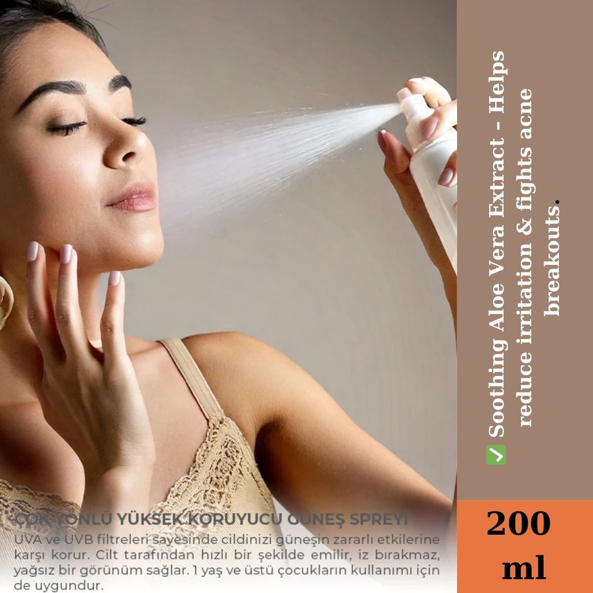 DERMOKİL Spray Solaire SPF 50 – Haute Protection