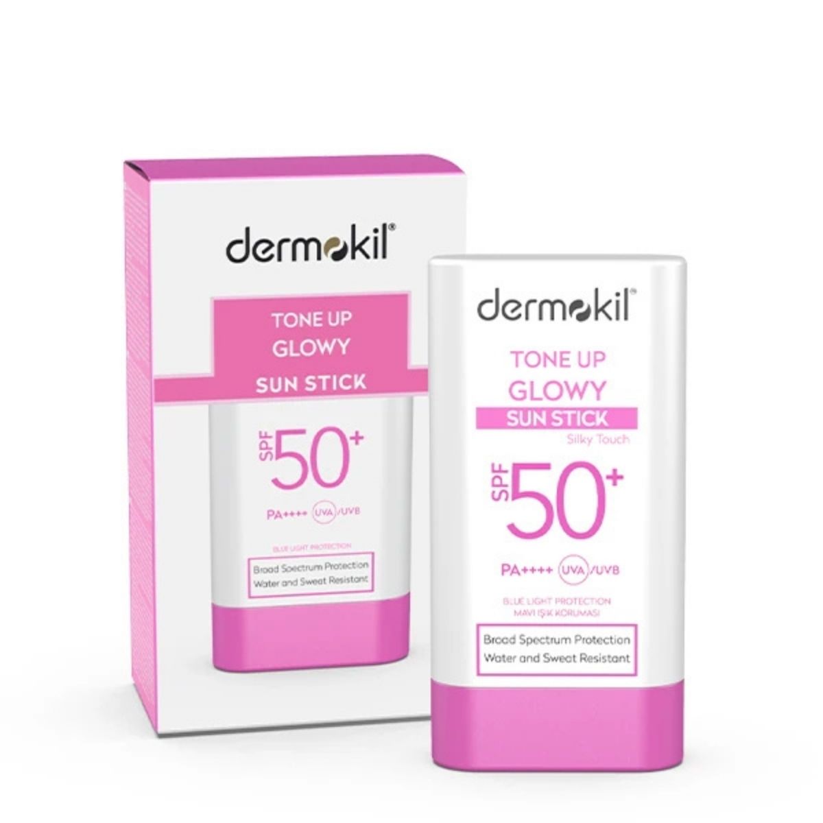 Tone Up Glowy Sun Stick SPF 50+ – Broad spectrum sun protection with hydrating and brightening formula for daily skincare.