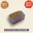 Loofah pumpkin fiber lavender soap 150 g handmade in Turkey