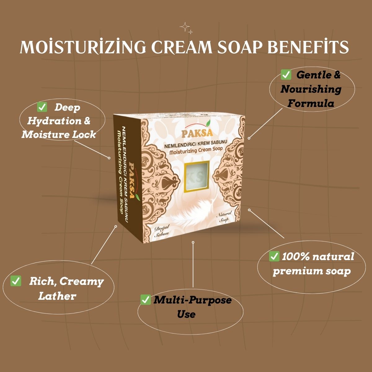 Moisturizing Cream Soap – Hydrating & Nourishing 125 g