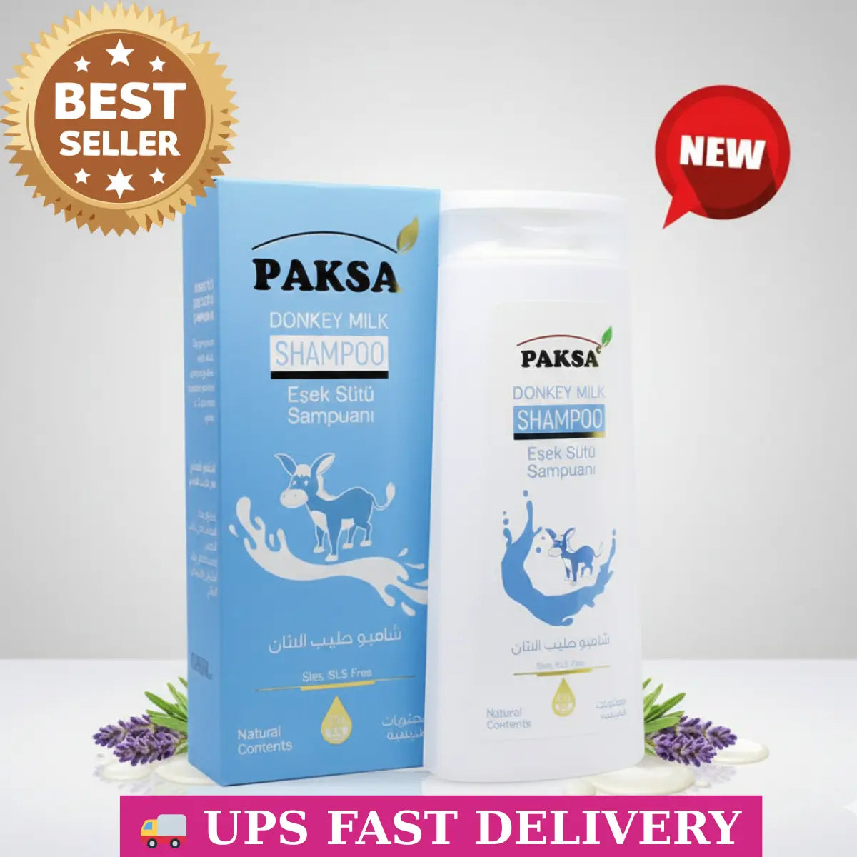 Paksa Donkey Milk Shampoo 400 ml