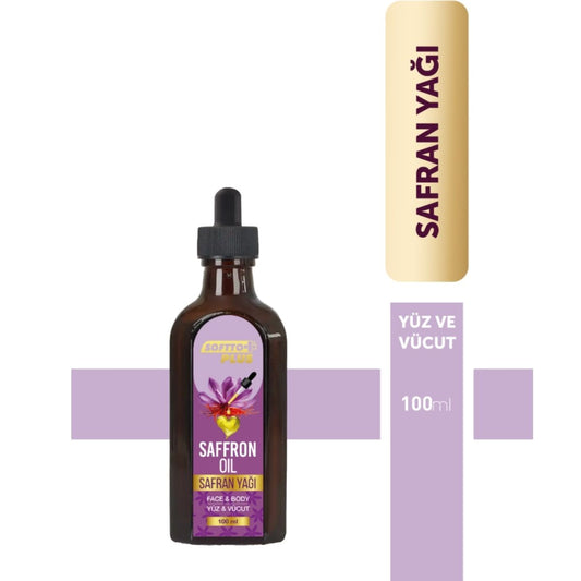 SofttoPlus Saffron Oil Serum 100ml | Hydrating & Anti-Wrinkle