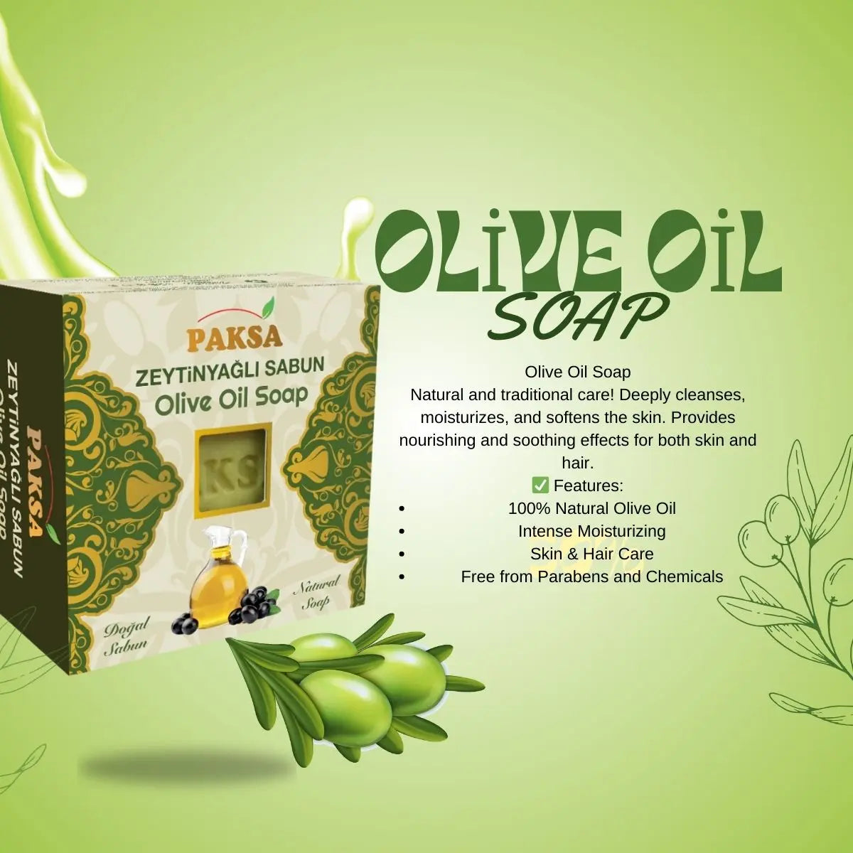 Olive Oil Soap 125g – Natural Moisturizing Care